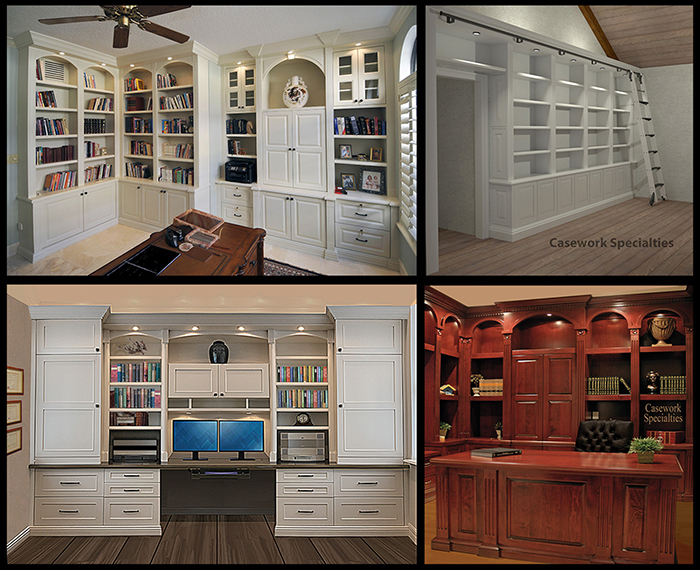 Quality materials on all bookcases